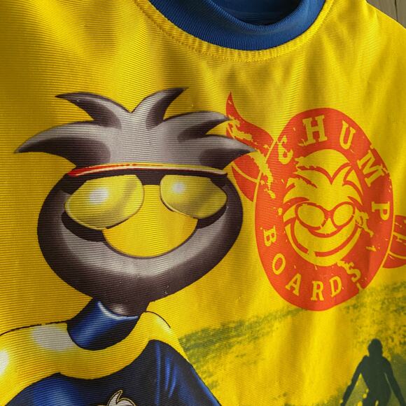 Vintage CHUMP Youth Size 12/14 Surf Graphic Tank Top Boards 2003 Retro Polyester - Picture 4 of 8